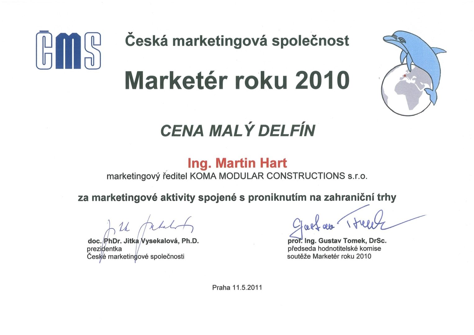 Marketér roku 2010